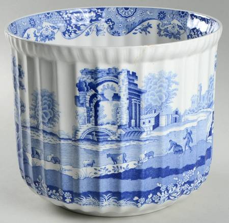 Blue Italian 6" Cachepot