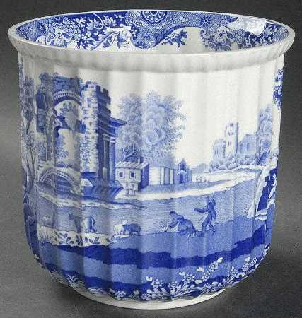 Blue Italian 7" Cachepot