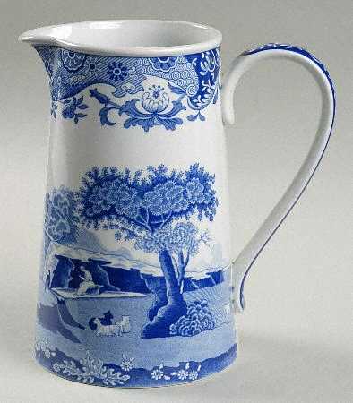Blue Italian 32 Oz Windsor Jug