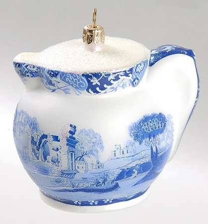 Blue Italian Jug Ornament