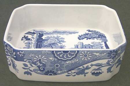 Blue Italian Large Candy Dish
