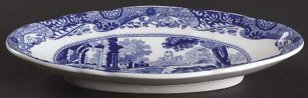 Blue Italian Open Candy Dish
