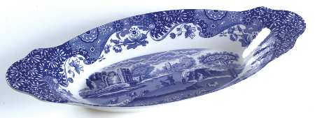 Blue Italian Bread Tray