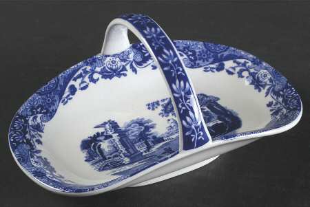 Blue Italian Small Basket
