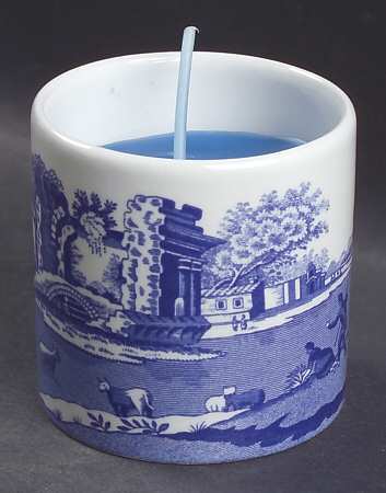 Blue Italian Votive Candleholder