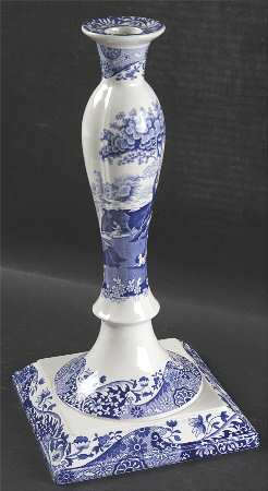 Blue Italian 12" Candlestick