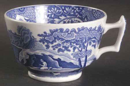 Blue Italian Footed Cup