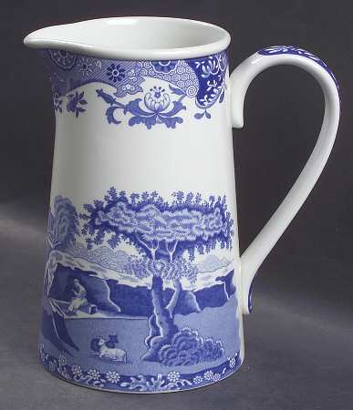 Blue Italian 16 Oz Windsor Jug