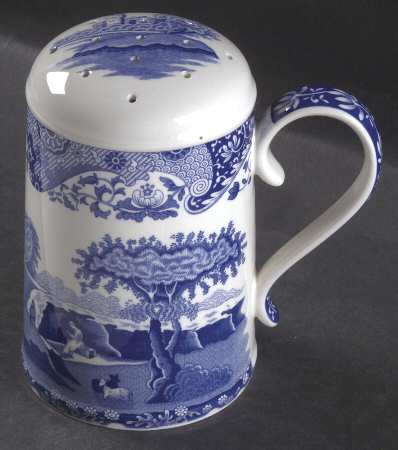 Blue Italian Muffineer (Shaker)