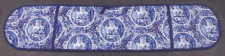 Blue Italian Cloth Double Oven Mitt