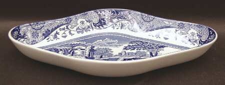 Blue Italian Pickle Dish