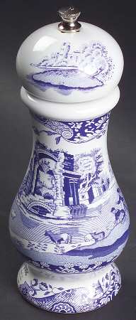 Blue Italian Pepper Mill