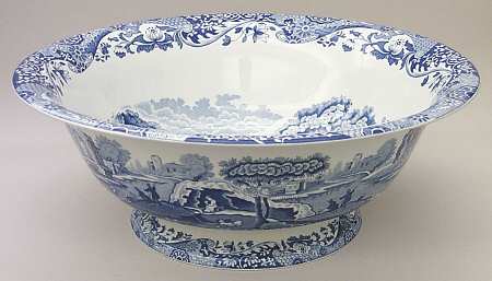 Blue Italian 128 Oz Pitcher and Bowl, Bowl Only