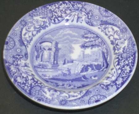 Blue Italian Miniature Plate