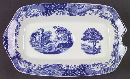 Blue Italian Spoon Rest/Holder (Holds 1 Spoon)