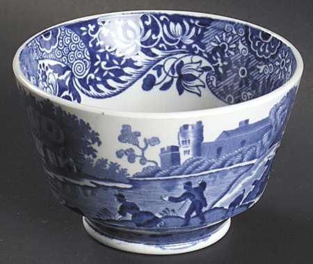 Blue Italian Mini Open Sugar Bowl