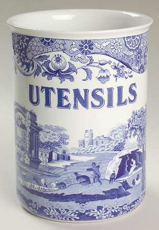 Blue Italian Utensil Holder