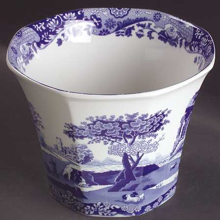 Blue Italian 5" Cachepot
