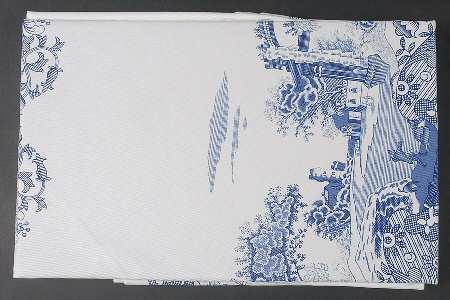 Blue Italian 70" Round Tablecloth