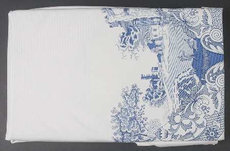 Blue Italian 60" x 120" Oblong Tablecloth