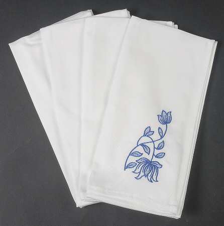 Blue Italian 19" Cloth Napkin - Set of 4
