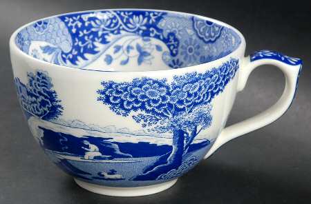Blue Italian Jumbo Cup