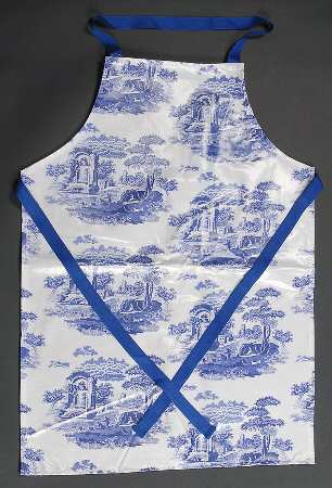 Blue Italian 23" X 32" Matt PVC Apron