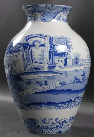 Blue Italian 10" Vase