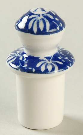 Blue Italian Stopper for Vinegar "V"