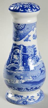 Blue Italian Oversized Pepper Shaker