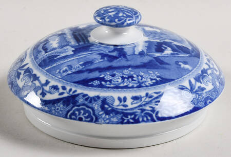 Blue Italian (Older) Lid for Biscuit Barrel