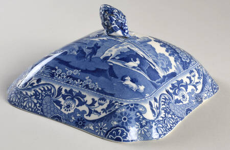 Blue Italian (Older) Lid for Square Vegetable