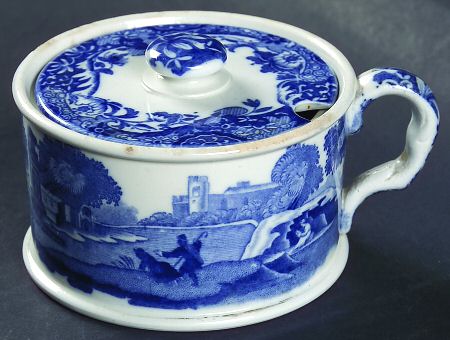 Blue Italian (Older) Marmalade & Lid