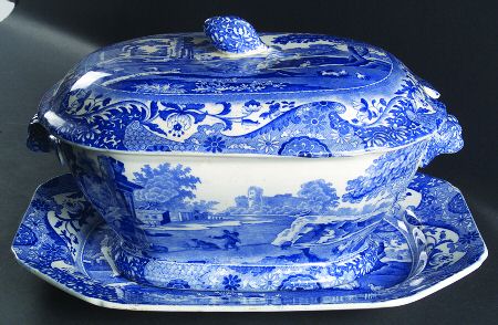 Blue Italian (Older) Tureen & Lid w/Underplate