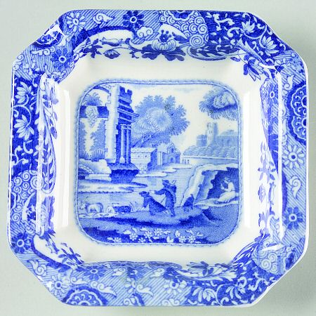 Blue Italian (Older) 4" Square Ashtray