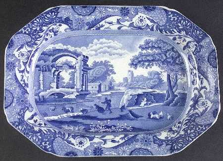 Blue Italian (Older) Underplate for Tureen