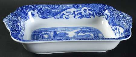 Blue Italian (Older) 11" Rectangular Vegetable Bowl