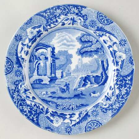 Blue Italian (Older) Salad Plate