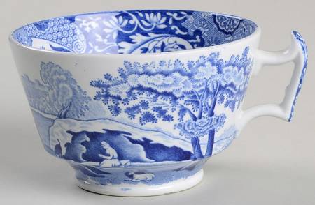 Blue Italian (Older) Footed Cup