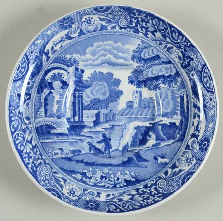Blue Italian (Older) Saucer for Demitasse Cup