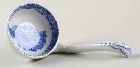 Blue Italian (Older) Gravy Ladle Solid Piece