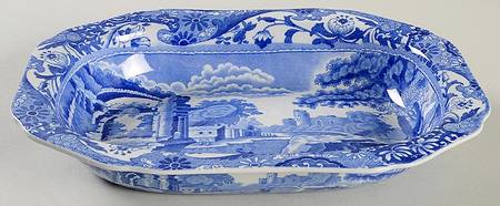Blue Italian (Older) 9" Oval Vegetable Bowl