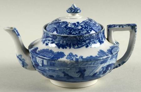 Blue Italian (Older) Individual Teapot & Lid