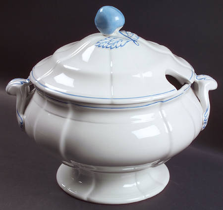 Blue Marlborough Tureen &  Lid
