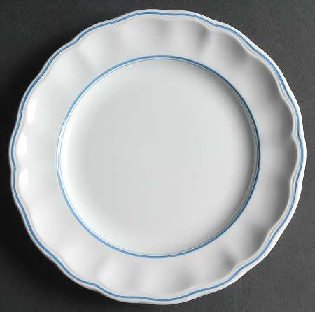 Blue Marlborough Salad Plate