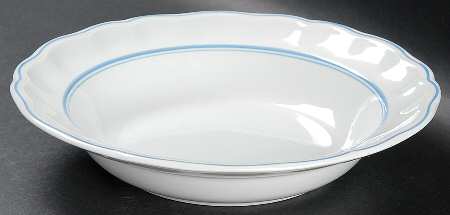 Blue Marlborough Rim Soup Bowl
