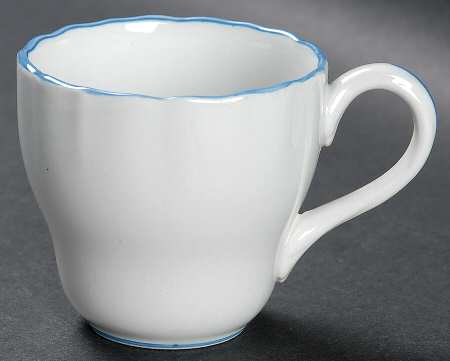 Blue Marlborough Flat Demitasse Cup