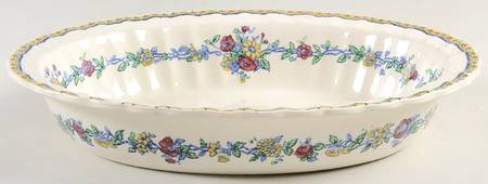 Blue Rambler 11" Oval Vegetable Bowl