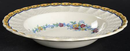 Blue Rambler Rim Soup Bowl