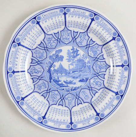 Blue Room Collection "1999" Calendar Plate by Spode